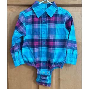 NWT, Outdoor Kid's Brass Pro Shop 24 months Girl's Long Sleeve Body Suit w/Snaps